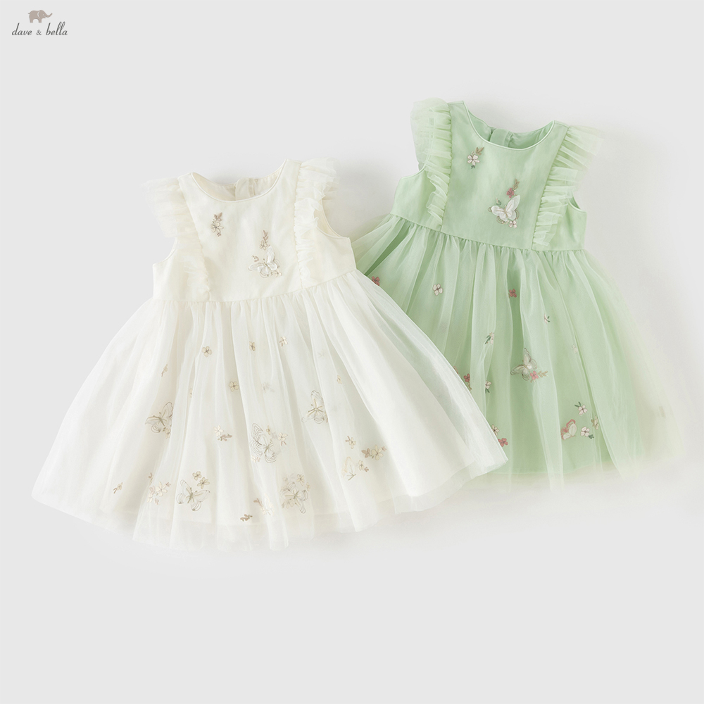 Dave Bella Embroidery Lace Mes - Summer Clothing Baby Girl ulasan dan harga