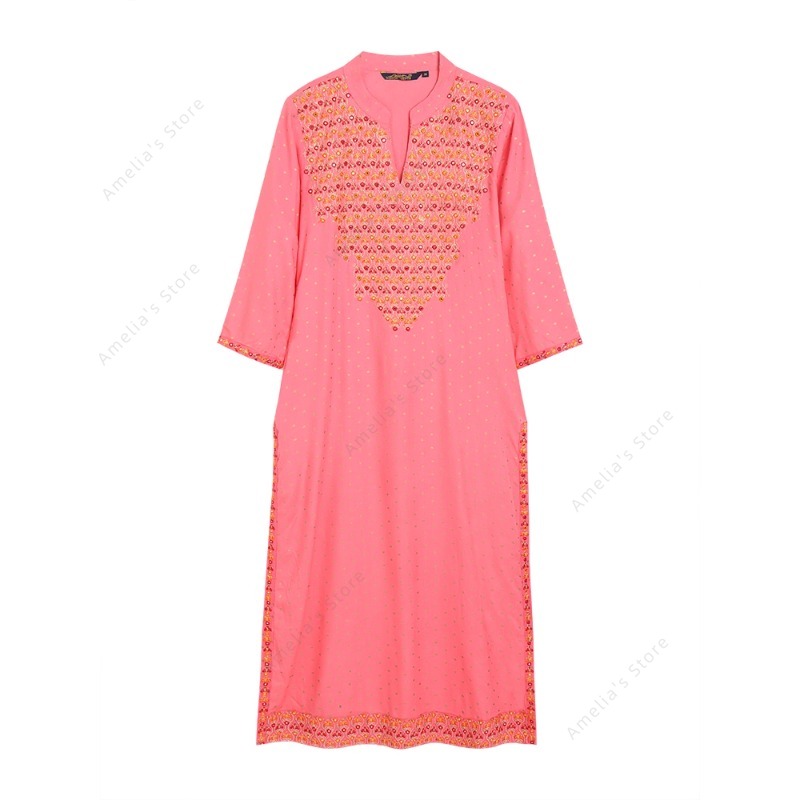 Kurta Women's Indian Rayon Kur - Summer Clothing Pakistan ulasan dan harga